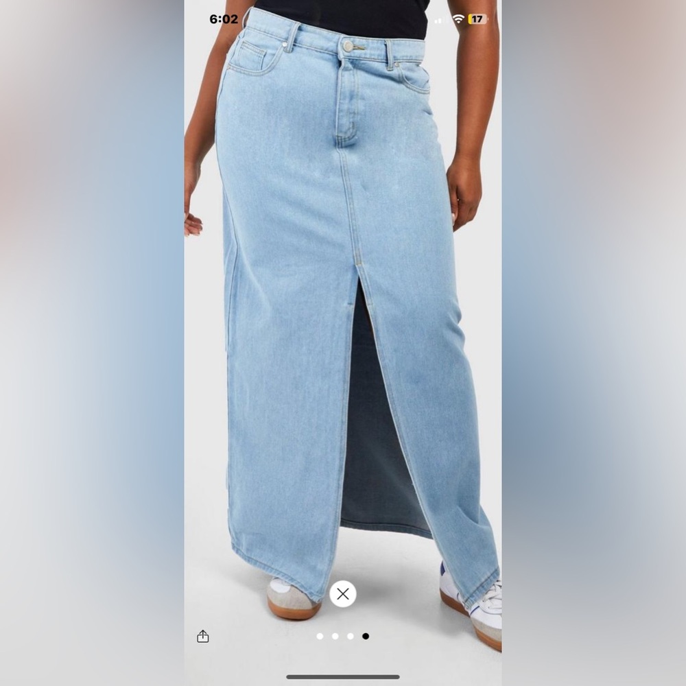 Tall jean skirt